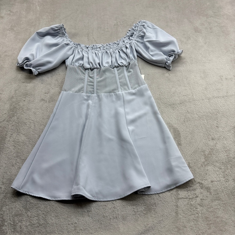 Lani The Label Dress Women Small Blue Corset Fairycore Coquette Cottagecore Boho
